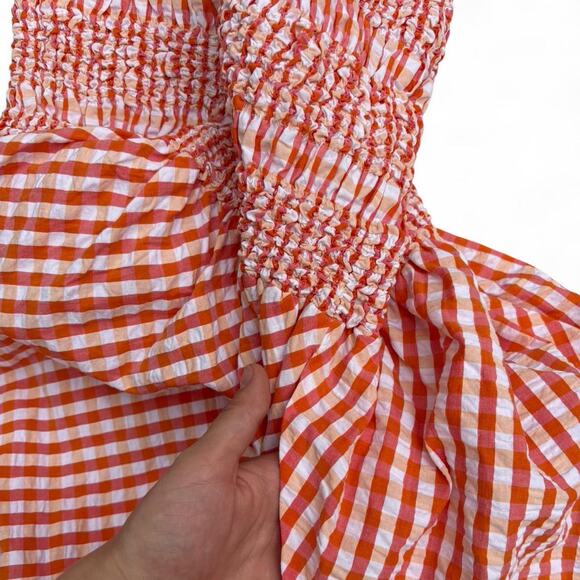 Kenzo strapless gingham midi dress - Picture 7 of 7